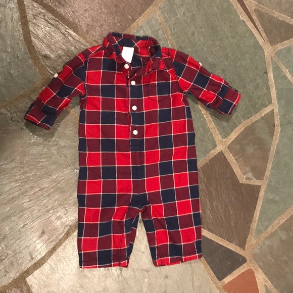 Plaid Romper - Picture 2 of 7